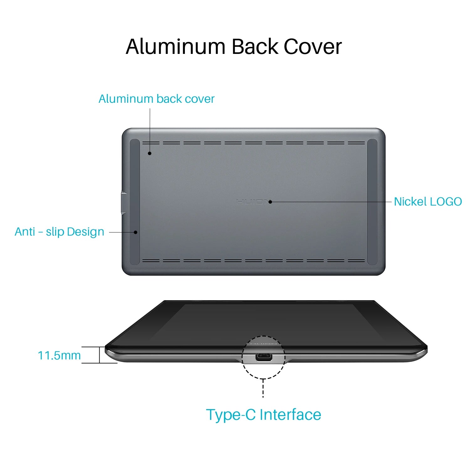 Huion Graphic Monitor Kamvas Pro 16 Drawing Tablet Screen 15.6 Inch Digital Tablets Draw Display with Battery-free Stylus Pen.