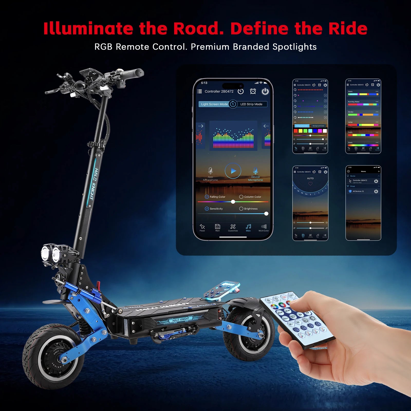 HALO KNIGHT T108Pro 6000W Adult Electric Scooter Dual Motor 95KM/H Fast E-scooter Foldable E Scooter 60V 38.4Ah Top Motorcycle.