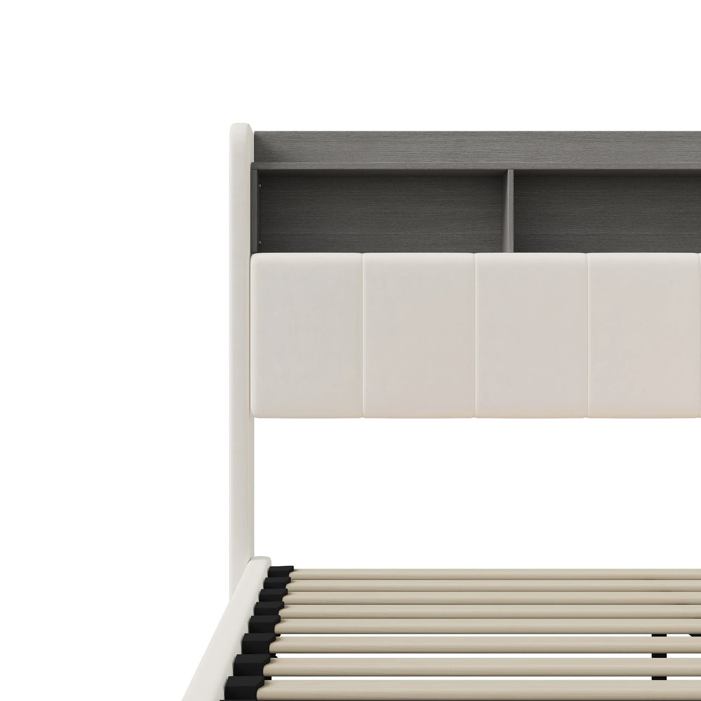 Rosahqnda hydraulisches Doppelbettgestell 140–160 x 200 cm mit LED, USB und großem Stauraum, gepolstertes Gästebett, Teenager-Wohnbett, Samt