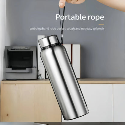 1L Stainless Steel In-vehicle Thermos Water Bottle Keep Cold and Hot Water Bottle Thermos for Water Tea Vacuum Flasks.