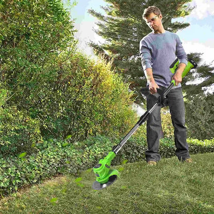 Elektrischer Rasenmäher, faltbar, für Zuhause, Garten, Rasentrimmer, 90 cm, verstellbare Größe, Hand-Backwerkzeug für 21 V-Batterie