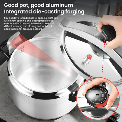 3L/7L Aluminum Pressure Cooker Multifunctional Pressure Cooker Gas Stove Household Restaurant Explosion-proof Pressure Cooker.