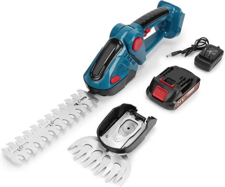 2-in-1 200MM Elektrische Heckenschere Handheld Haushalt Rasenmäher Garten Schere Power Tool Für makita 18V Batterie Pin