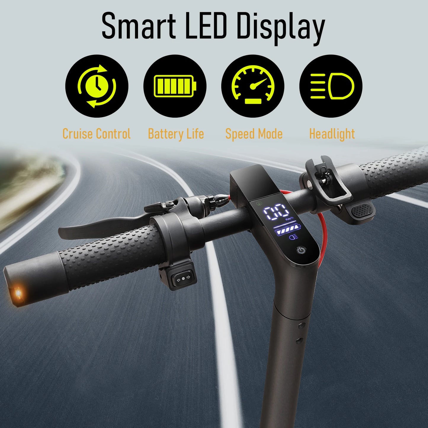 2025 New AOVOPRO Turn Signal Electric Scooter 350W 8.5 Inch Tire APP Smart Escooter 31KM/H 36V10.5AH Electric Scooter for Adults