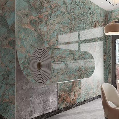 Marble imitation ceramic tile waterproof self-adhesive PVC wall sticker for living room kitchen bedroom decoration stickers