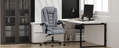 Ergonomic Office Chair Desk Chair with High Backrest PU Leather Swivel Chair Deck Chair Gaming Chair for Office Home