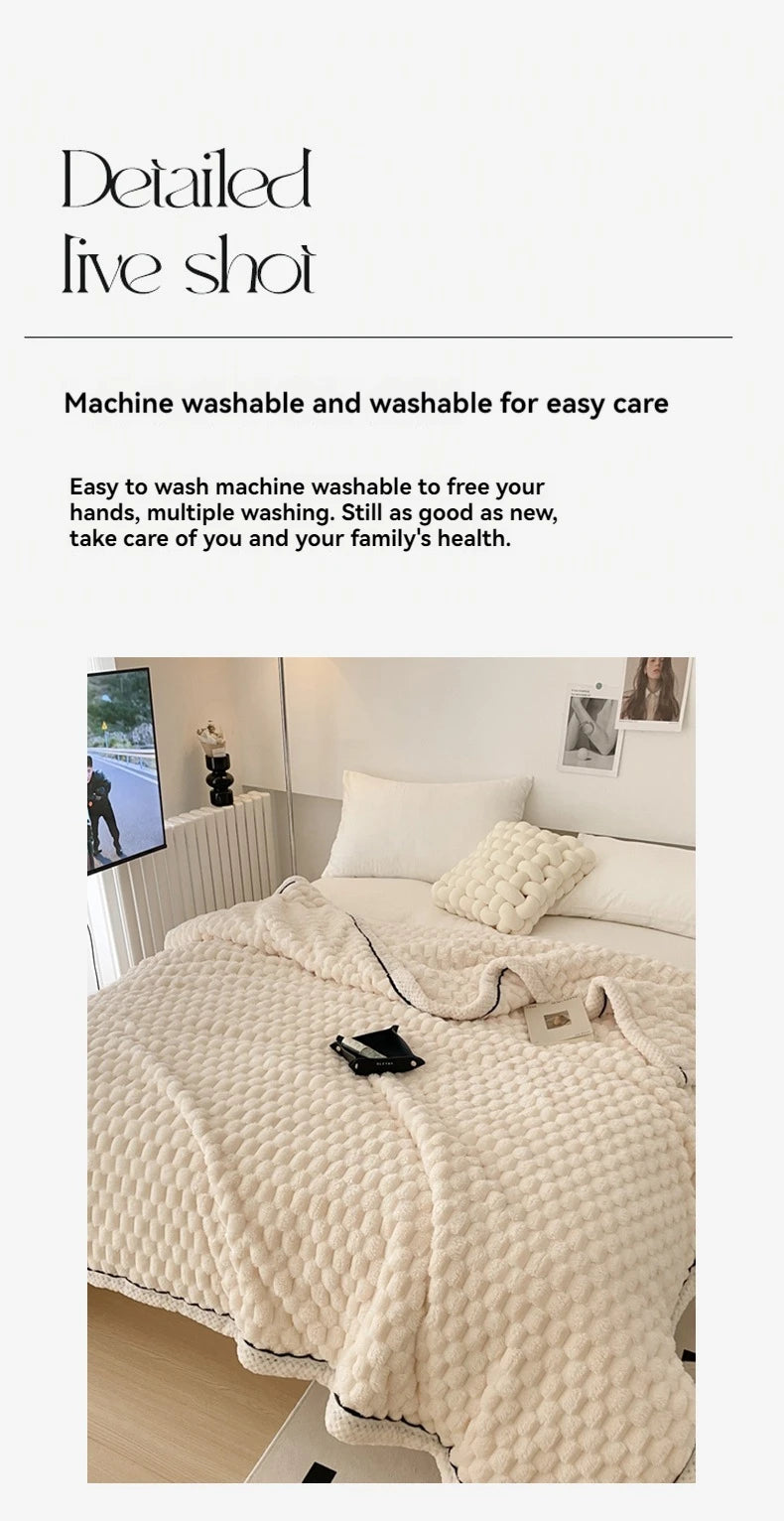 Turtle Velvet Autumn Winter Warm Sleeping Blanket Soft Comfortable Flannel Fleece Blankets for Bed Cozy Fluffy Warmth Blanket.