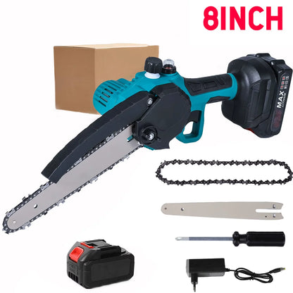 3000w 8 Zoll elektrische Kettensäge Hand tragbare Kettensäge Baum Holz schneider Schnitt Garten Elektro werkzeug für Makita 18V Batterie
