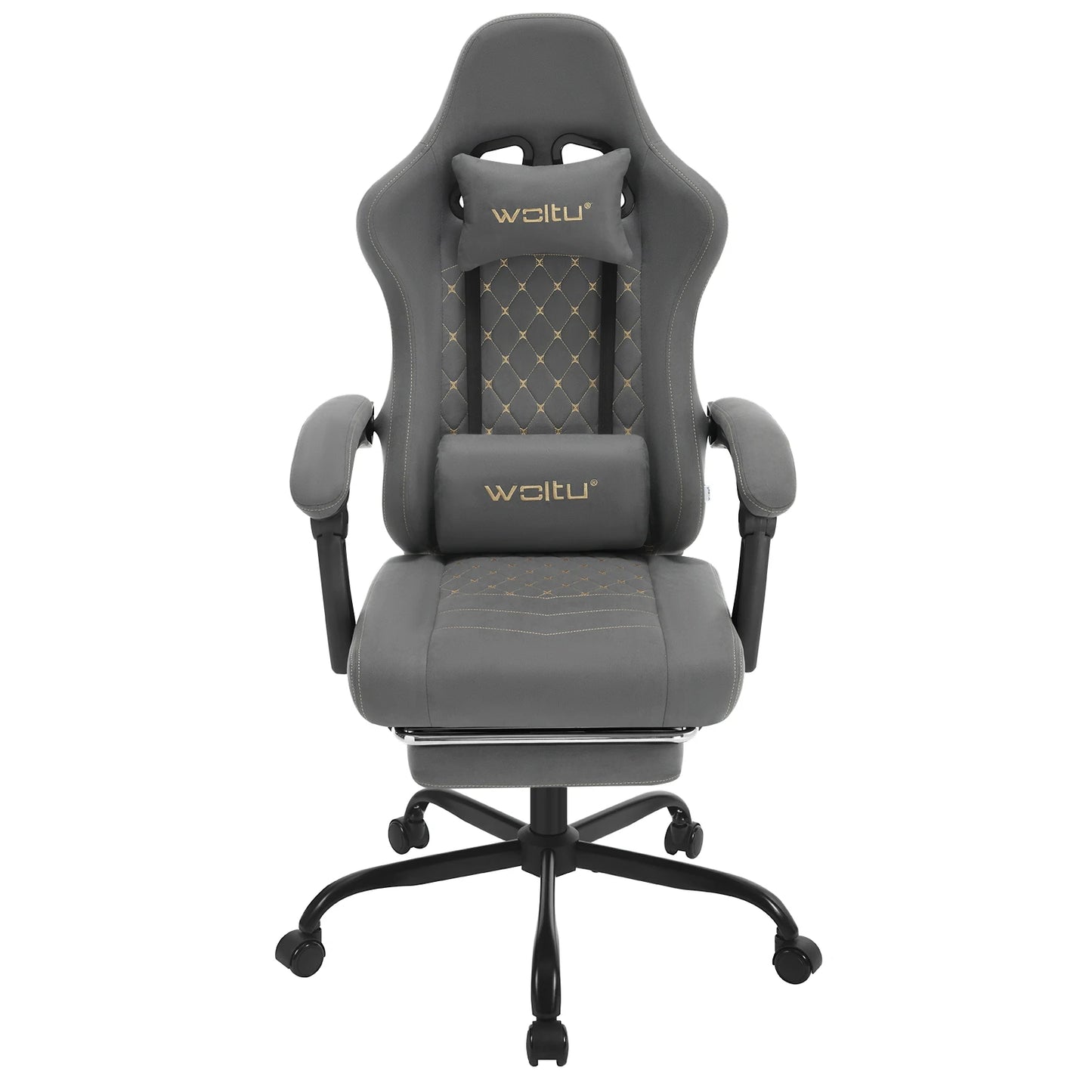 WOLTU Computer-Gamer-Stuhl, ergonomischer drehbarer PC-Gaming-Stuhl mit Taschenfederkissen, Massagefunktion für Büro und Zuhause