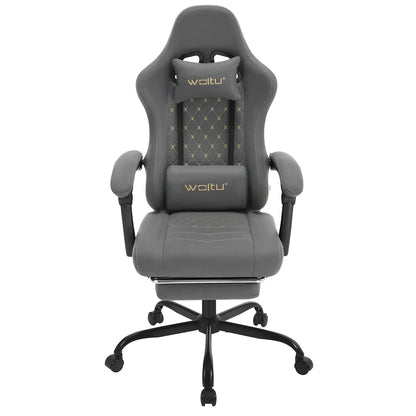 WOLTU Computer-Gamer-Stuhl, ergonomischer drehbarer PC-Gaming-Stuhl mit Taschenfederkissen, Massagefunktion für Büro und Zuhause