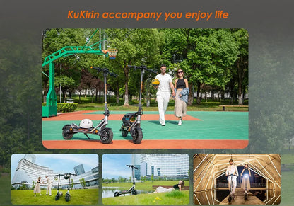 Kukirin A1 Folding Electric Scooter, 800W 48V 13Ah Battery, 10" Vacuum Tire, 45km/h Max Speed 45km Range Front & Rear Disc Brake