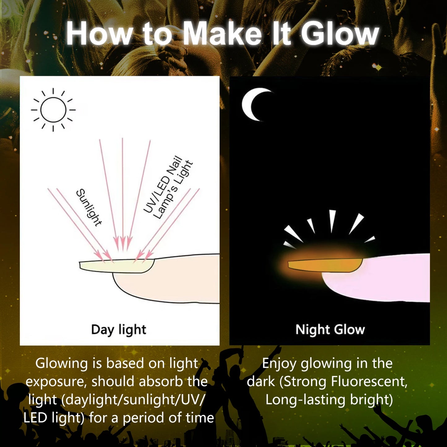 30g Luminous Nail Art Powder Halloween Dipping Powder Pink Pumpkin Orange Glow In Dark Phosphor Powder Party Manicure Salon DIY.