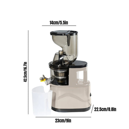 Full automatic wide-diameter multifunctional House fruit juicer portable juice redeparation juice juicer.