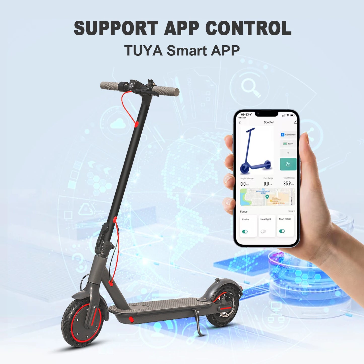 2025 New JUICEASE 7.8-14.5AH Electric Scooter 31/35KM/H 25-45KM Ultra Long Range Smart Aovopro APP Electric Scooter 350/1000W.