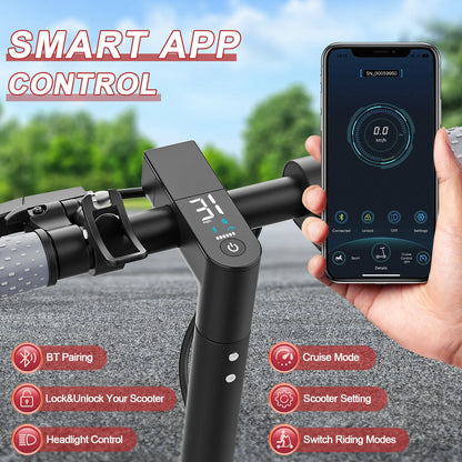 JUICEASE E1 Pro Electric Scooter 350W Motor 500W Peak Power Folding Electric Kick Scooter 36V7.8AH 5.2 Chips 25KM Range EScooter.