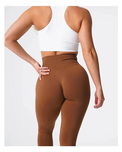 TKITK Solid Leggings Women Seamless Sports  Scrunch Bum Tights cycling shark pants Yoga shorts Gym navigation nv Workout wear.