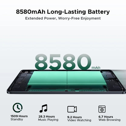 Global Version DOOGEE U11 Pro Android 15 Tablet 30GB(6+24) 256GB 11" HD 90Hz Display 8580mAh Battery Unisoc T7200 Widevine L1.