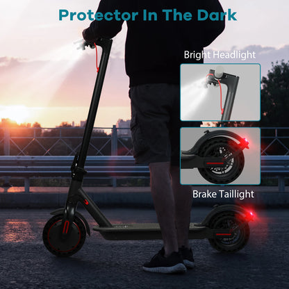 New 2025 AOVOPRO 31KM/H Adults Electric Scooter 36V 350W 25/35KM Long Range 8.5 Inch Dual Brake Folding Electric Kick Scooter.