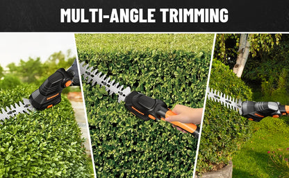 DOVAMAN 7,2 V Akku-Rasenschere, Griff mit drei Positionen, 80-Minuten-Schnellladung, 1500 mAh Akku, kompakte elektrische Schere