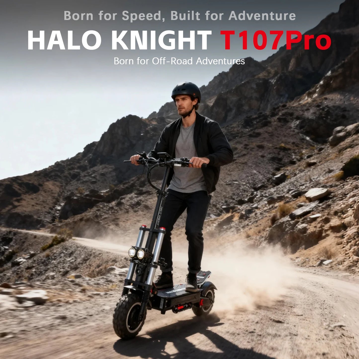 HALO KNIGHT T107Pro 6000W Adult Electric Scooters 95km/h Professional Powerful E Scooter 60V 38.4Ah Dual Motor Fast E-scooter.