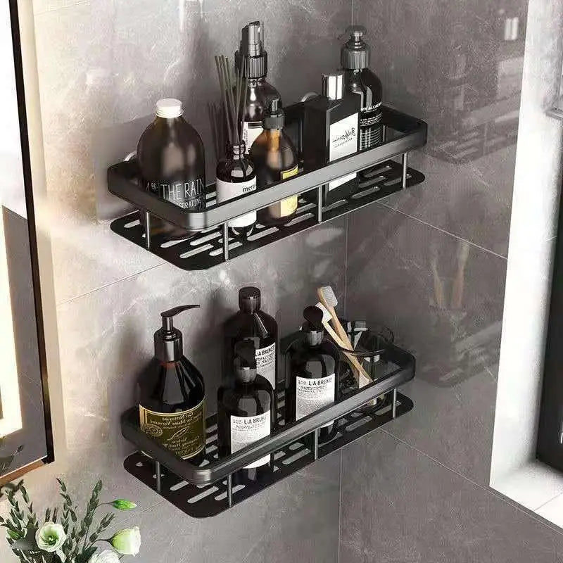 Wandbehang Ecke Rechteckiges Rack Badezimmer Regal Handtuchhalter Regale Wand Dusche Shampoo Rack Kein Bohrer Regal Stativ