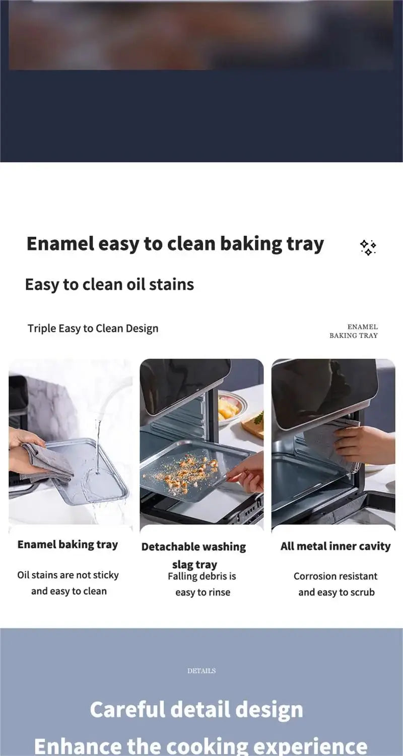 1350W 10L Large Capacity Electric Air Fryers Oilfree Automatic Household when living with Convection Oven Deep Fryer without Oil.