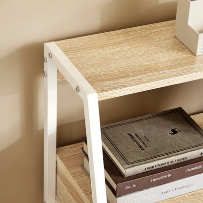 SoBuy FWT63-N Schreibtisch mit Ablage und Fach Computertisch Arbeitstisch Bürotisch Tisch mit Schublade