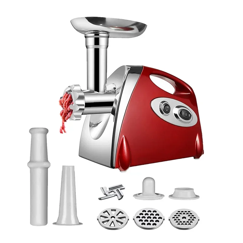 1000W Electric Meat Grinder Heavy hard Meat Mincer Sausage Stuffer Machine 220V Stainless Steel Food grain Stand mix.