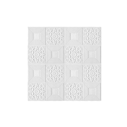 10Pcs 70x70cm Big Size Ceiling Wallpaper 3D Brick Waterproof Wall Stickers Foam Self-Adchive Wall Decoration