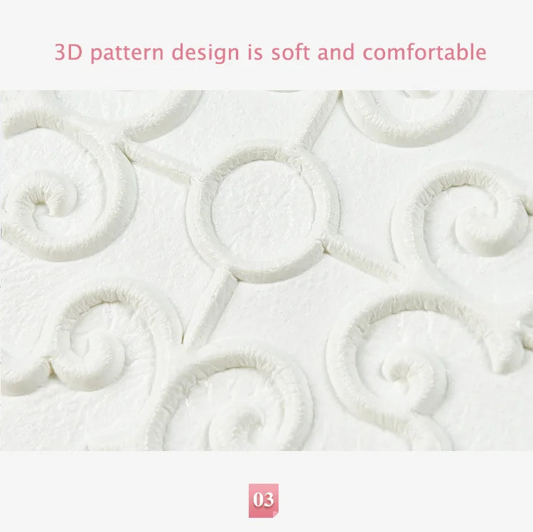 10Pcs 70*70cm Ceiling Wallpaper 3D Brick Waterproof Wall Stickers Foam Wall Paper Self-Adhesive Home Decor