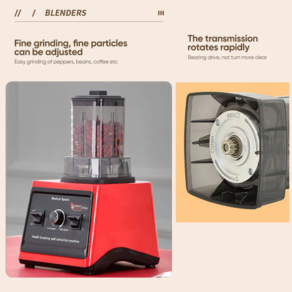 9500W 15 Speed multi-function Professional Blender 4-Blade 3-In-1 Wall Breaking Machine 5L Container Ice Nut Fruit mix Strong.