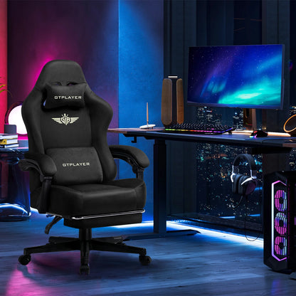 GTPLAYER Gaming Stuhl, Atmungsaktiver Bürostuhl, Bürostuhl Ergonomisch, Hochwertiger - Stoff, Ergonomischer PC Stuhl