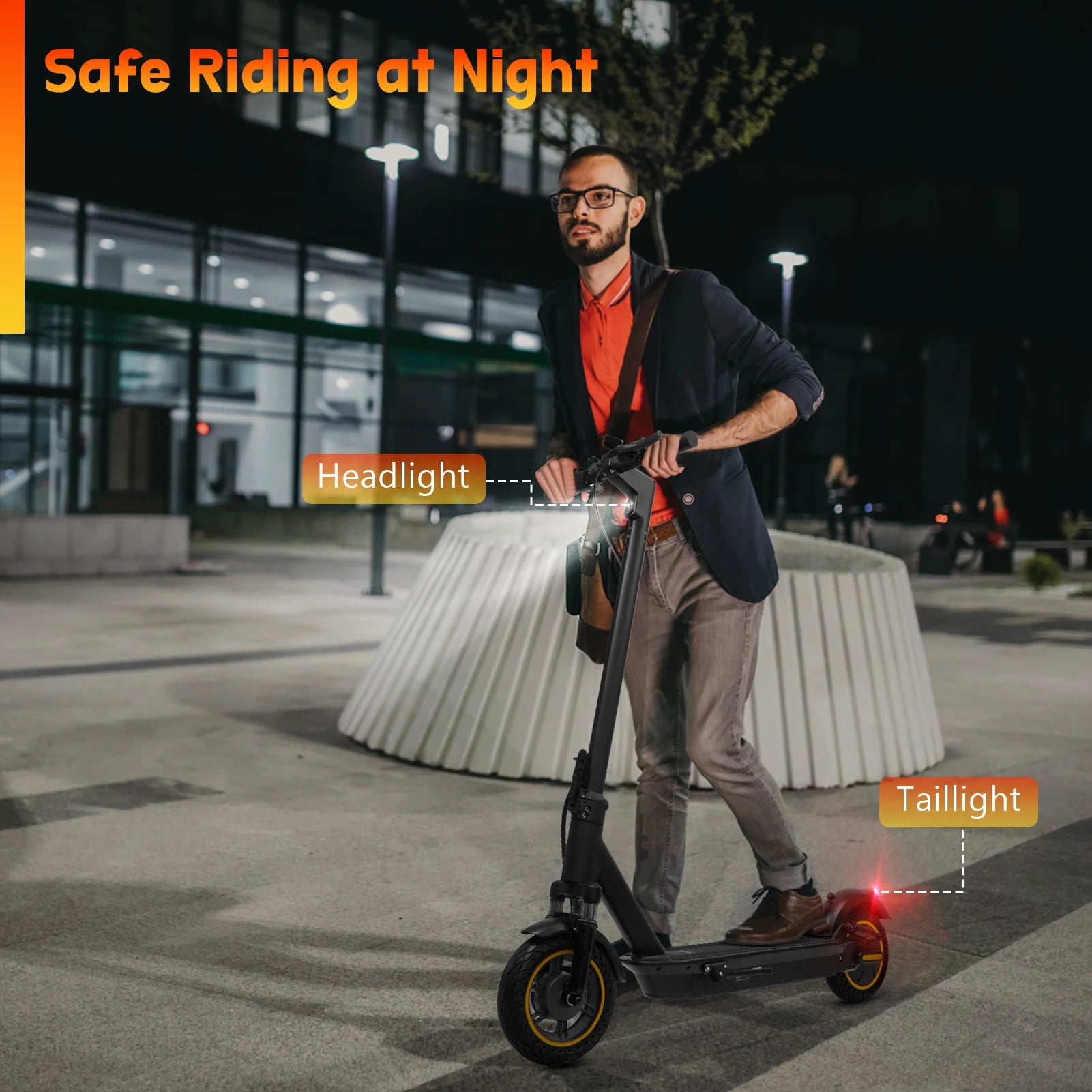 AOVOPRO V1MAX PRO 1200W Electric Scooter 45KM Max Range 35KM/H 500W Motor Power 42V14.5AH Folding Electric Scooter for Adults.