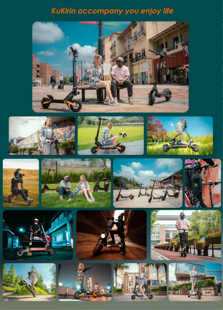 2025 New KuKirin G2 Pro Foldable Electric Scooter 1000W 48V 15.6AH Maximum Speed 45 km/h Range up to 58 km 9 " tires