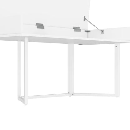 Faltbarer Schreibtisch 120×55cm – Multifunktional, klappbar, mit europäischen Steckdosen, zum Verstecken auf dem Schreibtisch
