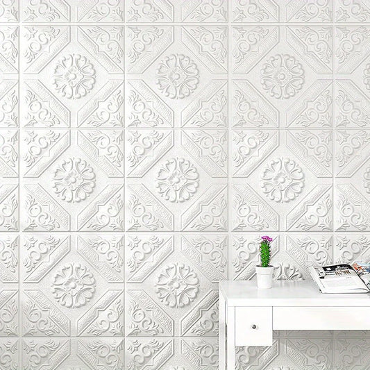 35*35cm Ceiling Roof Decoration Wallpaper Self-adhesive Bedroom 3D Waterproof Background Wall Wallpaper