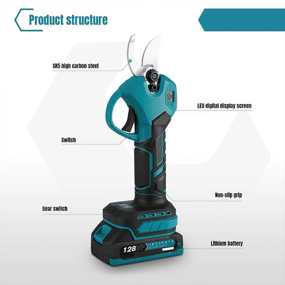 30mm bürstenlose elektrische Ast schere 2 Gänge Akku wiederauf ladbare Obstbaum Bonsai Schnitt Elektro werkzeug für Makita 18V Batterie