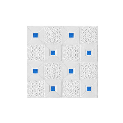 10Pcs 70x70cm Big Size Ceiling Wallpaper 3D Brick Waterproof Wall Stickers Foam Self-Adchive Wall Decoration