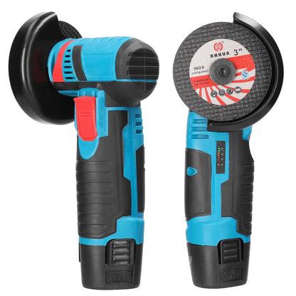 12 V Mini-Winkelschleifer Mini-Haushalt wiederaufladbar 19500 U/min Schneidemaschine Poliermaschine Elektroschleifer Poliermaschine