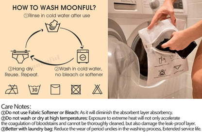 3PCS/Lot Menstrual Panties Woman Very Abundant Flow Menstruation Underwear High Waist Leak Proof Period Panties for Girls Set