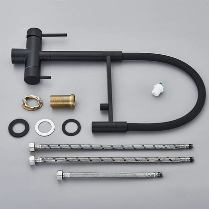 Black Grey Filtered Kitchen Faucet Water Filter Kitchen Faucets Filter Faucet Mixer Water Purification Water Drinking Water Taps