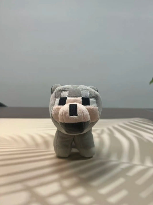 Soft and Cute Cartoon Wolf Plush Toy Skin Friendly Stuffed Toy Children's Comfort Companion Doll.