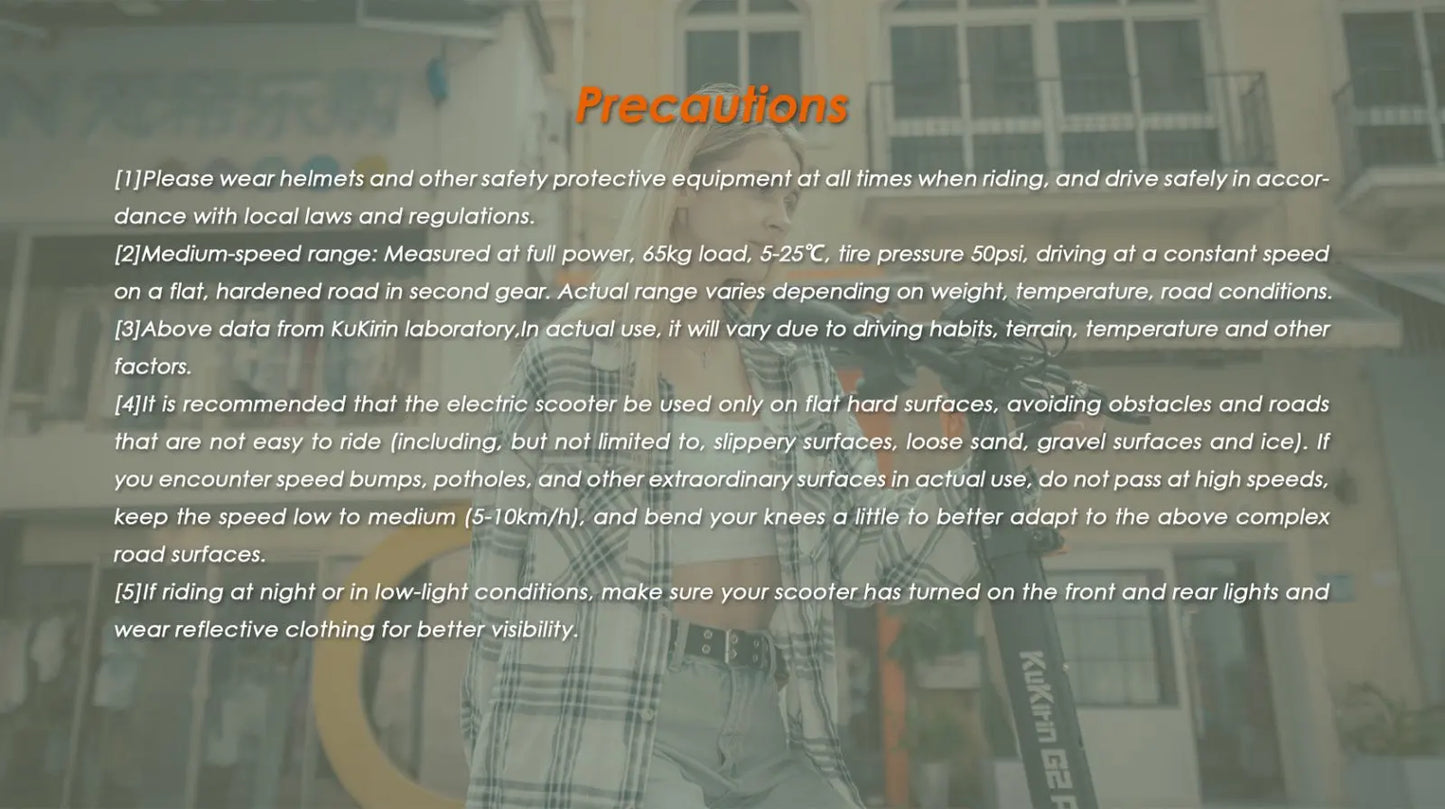 2025 New KuKirin G2 Pro Foldable Electric Scooter 1000W 48V 15.6AH Maximum Speed 45 km/h Range up to 58 km 9 " tires