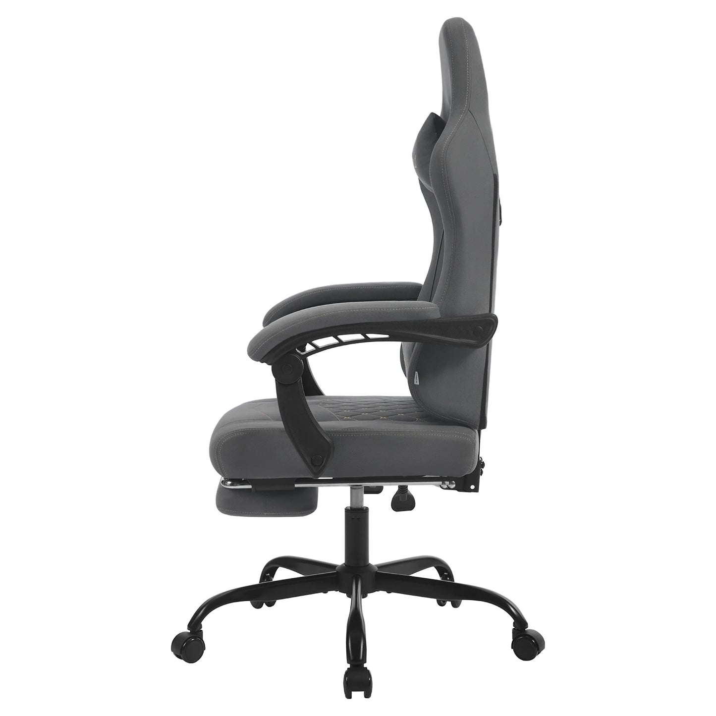 WOLTU Computer-Gamer-Stuhl, ergonomischer drehbarer PC-Gaming-Stuhl mit Taschenfederkissen, Massagefunktion für Büro und Zuhause