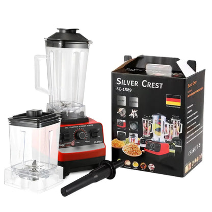 2000W Heavy Duty Commercial Blender Stationary Mixer Food Processor Ice Smoothies for Kitchen High Power Juicer Blender BPA Free.