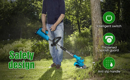800 W elektrischer Rasenmäher, kabelloser Rasentrimmer, Gartenrasentrimmer, Rasentrimmer, Cutter, Elektrowerkzeuge für Makita-Akku