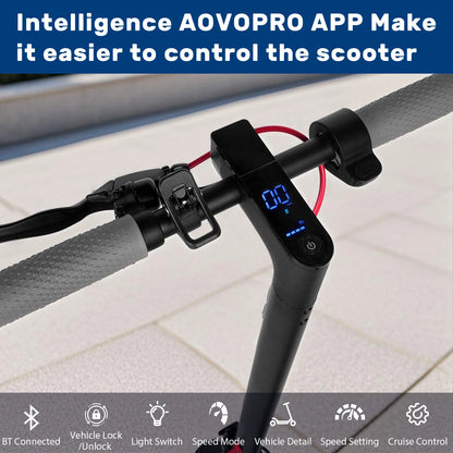 2025 Upgrate AOVOPRO Smart APP Electric Scooter 350W/500W Powerful Motor 36V/42V 25-45KM  Range Adults EScooter with Dual Brake