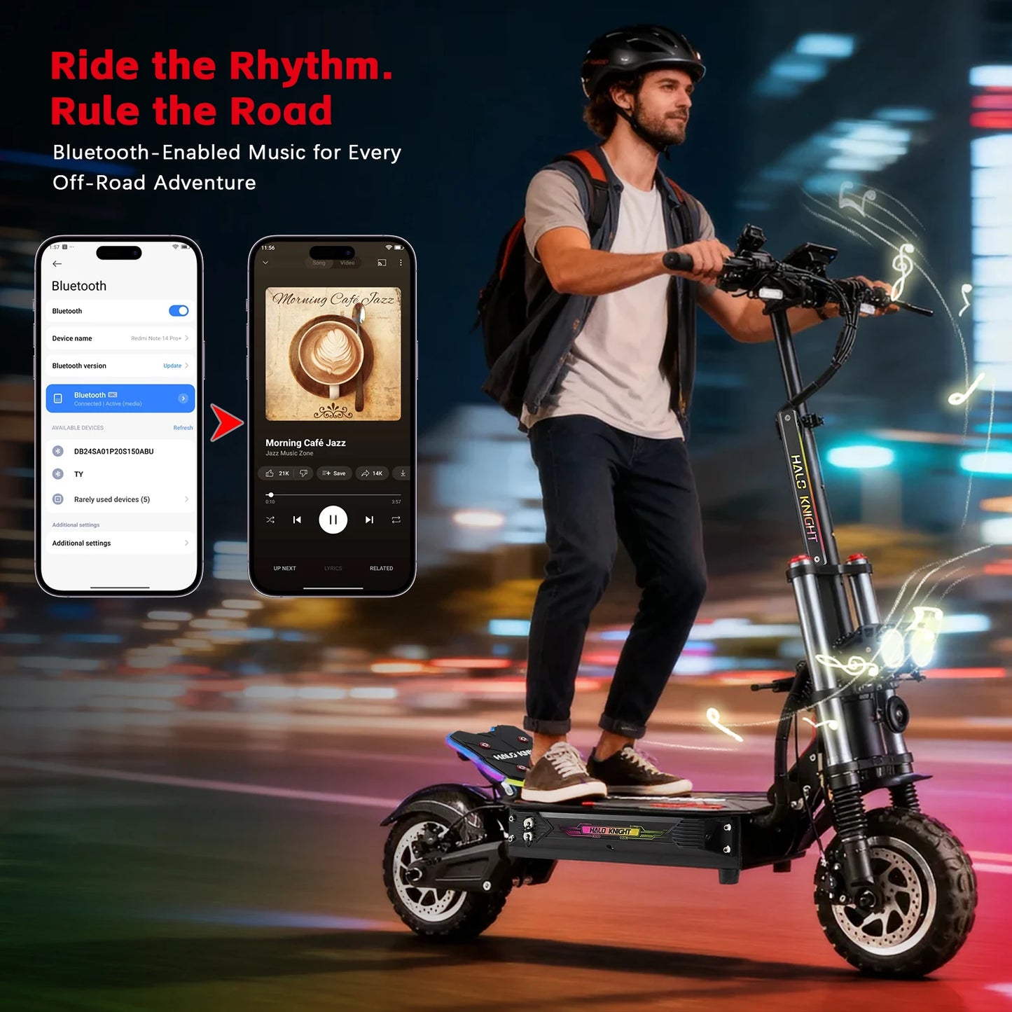 HALO KNIGHT T107Pro 6000W Adult Electric Scooters 95km/h Professional Powerful E Scooter 60V 38.4Ah Dual Motor Fast E-scooter.