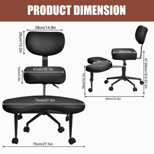 Stuhl mit gekreuzten Beinen, Stuhl mit gekreuzten Beinen für Erwachsene, höhenverstellbare Beinstütze mit Rollen zum Zappeln, zappelige Sitter mit mehreren Positionen
