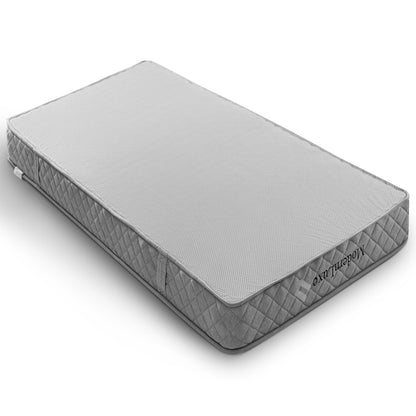 Mattress mit 7-Zonen-Taschenfederkern, Härtegrad H3 (mittelfest) Orthopädische Kaltschaummatratze 20 cm Höhe, 4 Griffe + Vakuumverpackt